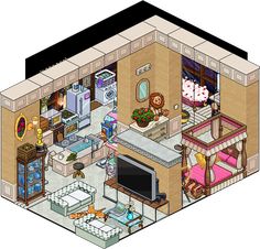 Habbo Tiny Homes, Fantasy World, Tiny House, Social Media, Media, Building, Instagram, Art