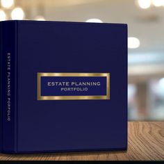 Luxury Navy Blue Estate Planning Portfolio