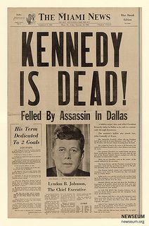 Kennedy Is Dead | by Newseum Journal Vintage, Historical Moments, Fukushima