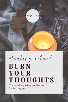 Here’s an enchanting candle gazing #meditation that’s easy to do and doesn’t require a whole lot from you. It’s from my book Sleep Rituals, reworked and given an appropriate name: Burn Your Thoughts. Give yourself that mental space — to clear away whatever isn’t letting you be fully in the moment, or fully in your life. #lettinggo #healingrituals #healingprocess #emotionalwellbeing #mentalhealthsupport Candle Gazing Meditation, Moon Blessing, Candle Gazing, Candle Meditation, Mental Space, Healing Candles, Spiritual Work, Meditation Candles