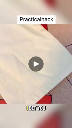 a video showing how to make a practical pillow