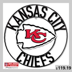 kansas city chiefs logo on a white background