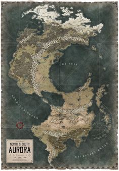 the map of north and south asia for game of thrones, with mountains in the background