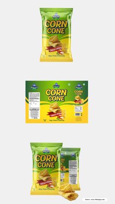 three bags of corn gonee sitting on top of each other