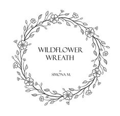 the logo for wildflower wreath