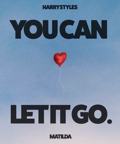 the poster for harry potter's film you can let it go, with a red balloon