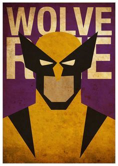 an image of wolverine poster with the word wolverine on it's chest and face