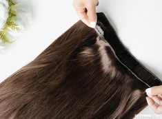 What are Halo Hair Extensions: All of Your Questions Answered. - Luxy® Hair Dark Auburn, Extensions Hair