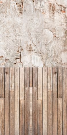 an old wooden fence with peeling paint on it