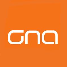 an orange and white logo with the word cma on it's left side