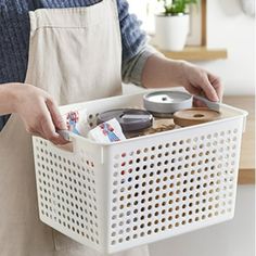 Plastic Laundry Basket,With Silvery Handle,Collection and Transport Clothing Board Laundry Basket,Suitable for Families and Dorms,Can Also Organize Toys, Balls and Sports Equipment.Laundry Basket Plastic, White Feature: Material: Plastic Color:White Product size:34x16.5x16cm /13.38x6.49x6.29in Packing size:34.2x16.7x16.2cm /13.46x6.57x6.37in Net weight: 247g /0.54lb Gross weight: 255g/0.56lb Descrition: Space-saving capacity: Each laundry basket holds up to 2 bushels of laundry, for handling lar Organize Toys, Clothing Board, Household Organization, White Product, Toy Organization, Functional Storage, Plastic Laundry Basket, White Design, Laundry Basket