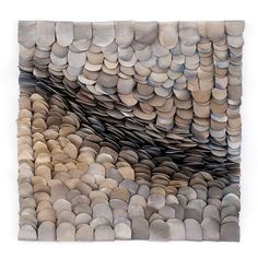 an abstract art piece made out of rocks