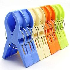 WARMBUY Set of 8 Beach Bath Towel Clips in 4 Fun Bright Colors for Beach Chair or Pool Loungers on Your Cruise - Keep Your Towels from Blowing Away Description and features WARMBUY Set of 8 Beach Bath Towel Clips in 4 Fun Bright Colors for Beach Chair or Pool Loungers on Your Cruise - Keep Your Towels from Blowing Away Return Policy ⦿  All our products come with a 30-Day Return Policy. If you would like to return your item and you are within 30 days of the purchase, and it is still in its original condition, you can return the item by contacting us through eBay messaging. ⦿  If you are not 100% satisfied, please let us know the Detailed Problem,We will give you a 100% satisfactory solution ⦿  If you received an incorrect, damaged, defective, or item not as described, contact us for a parti Beach Towel Holder, Pool Loungers, Towel Clips, Clothes Pegs, Pool Lounger, Beach Bath, Beach Gear, Large Clothes, Best Cruise