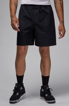 Lightweight and ready for whatever, these shorts are made from a durable woven cotton that's breathable enough to wear all year long. Elastic/drawstring waist Side pockets; back welt pocket 100% cotton Machine wash, tumble dry Imported Cotton Shorts For Summer Outdoor Activities, Cotton Bermuda Shorts For Streetwear, Sporty Cotton Cargo Shorts With Elastic Waistband, Urban Cotton Shorts For Streetwear, Cotton Cargo Shorts With Elastic Waistband For Summer, Relaxed Fit Utility Shorts With Pockets, Cotton Cargo Shorts With Elastic Waistband For Spring, Utility Relaxed Fit Shorts With Pockets, Utility Shorts With Pockets And Relaxed Fit