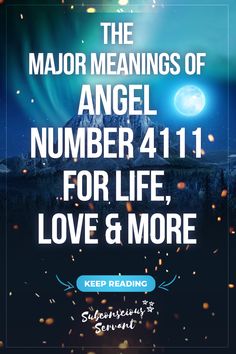 Angle numbers are a way for your angels to communicate with you and send you messages. Here are the meanings behind angel number 4111. via @subconsciousservant Flames Meaning, Angel Number 222