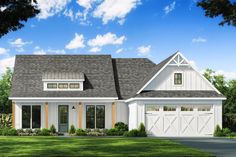 this is an artist's rendering of the country style house plans for small homes