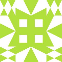 an abstract green and white pattern with squares, rectangles, and triangles in the center