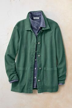 Twill Barn Jacket - Coldwater Creek Cardigan Jacket Women, Rustic Style Fashion, Jacket That Goes With Everything, Green Shacket Outfit Women, Fall Jackets 2024, New England Preppy Style, Diane Vreeland, 90s Mom Fashion, Womens Corduroy Jacket