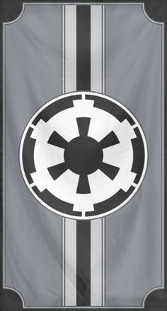 a star wars flag with the symbol for galactic force on it's center circle