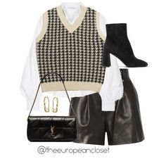 Korean Fashion Classy, European Closet, Classy Fashion Chic, Merry Christmas Eve, Wear Or Tear, Virtual Stylist, Leather Shorts