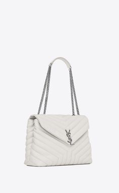 White Luxury Bag, Ysl Handbags, Dove White, Handbags Collection, Handbag Collection, Spring Bags, Girly Bags, Yves Saint Laurent Bags, Luxury Purses