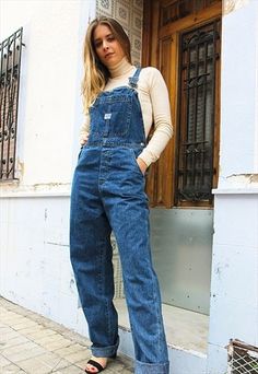 Style Overalls, Nylon Pants, Colored Denim, Feminine Outfit