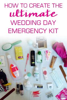 the ultimate wedding day emergency kit