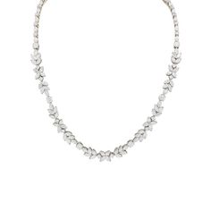 Estate Tiffany & Co. 15.94CTW Diamond Platinum Necklace Tiffany&co Necklace, Tiffany Victoria Necklace, Tiffany And Co High Jewelry, Tiffany Jewelry Necklace, Diamond Necklace Tiffany, Rose Outfit, Diamond Necklace Simple, Platinum Necklace, Necklaces Luxury