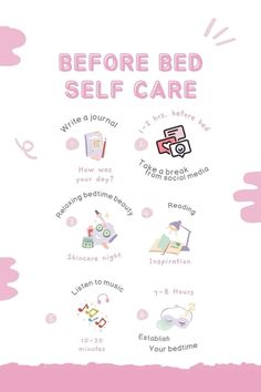 #selfcare #selflove Before Bed Self Care, Relaxing Things To Do Before Bed, How To Relax Before Bed, Motivation To Get Out Of Bed, Things To Do Before Sleeping, What To Do Before Bed, Before Bed Routine, Things To Do Before Bed, Bed Routine