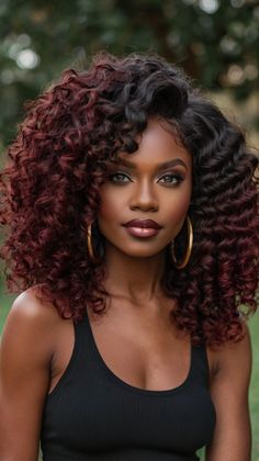 Benefits of Auburn Balayage Bob for Dark Skin Burgundy Hair On Natural Hair, Wine Hair Color Natural Hair, Navy Blue Natural Hair, Burgundy Natural Hair Black Women, Cherry Red Balayage, Red Natural Hair Black Women, Red Hair On Dark Skin, Blue Natural Hair, Auburn Bob