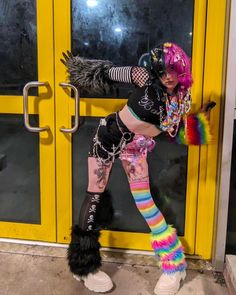 Stuck in-between #decorakei #harajukustyle #harajukufashion #weirdfashion #diyfashion #gothicfashion #alternativefashion Decora Kei Fashion, Dark Decora, Alt Clothes, Festival Outfits Rave, Kei Fashion, Scene Fashion, Scene Kids