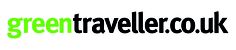 the words green travelercouk are in black and green on a white background