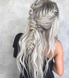 French Braids, French Braid Hairstyles, Graduation Hairstyles, Long Hair Wedding Styles, Ash Blonde Hair, Funky Hairstyles, Braid Hair, Amazing Hair