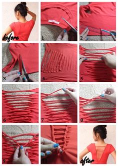 instructions to make a ruffled top