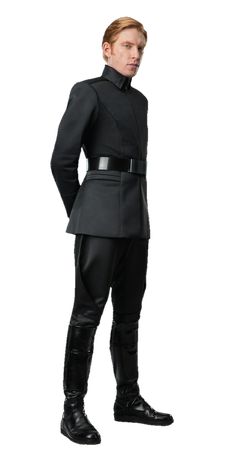 a man in a star wars uniform standing with his hands on his hips