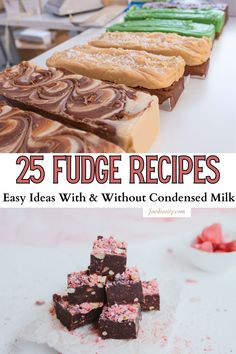 25 fudge recipes that are easy to make with and without condiments or milk