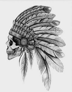 Tattoo Indien, Tattoos Warrior, Tattoo Crane, Indian Skull Tattoos, Indian Tattoo Design, Tattoos Female