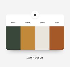 the color scheme for this website is brown, green and white with an orange stripe