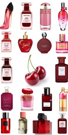 Cherry Products, Perfume Display, Lip Makeup Tutorial, Fragrance Samples, Beauty Remedies