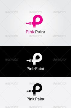 pink paint logo - symbols logo templates