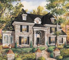 this is an artist's rendering of a house