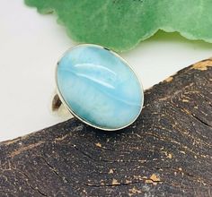 Genuine Dominican Larimar Ring -. Larimar is only found in my beautiful country, the Dominican Republic! Stone: Authentic Larimar. Ring Size: 6(USA). actual picture of the item you will receive. Beachy Chic, Larimar Ring, Larimar Rings, Artisan Rings, Coral Ring, The Dominican Republic, Oval Rings, Silver Jewelry Rings, Beautiful Country