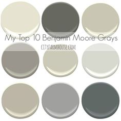 the top ten grays are all different colors