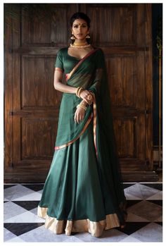 Green Lengha, Dancing Mermaid, Photoshoot Saree, Brown Kid, Saree Inspiration, Indian Royalty, Desi Couture, Onam Outfits, Dress Stitching