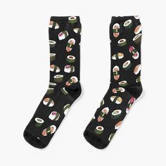 Super soft all-over printed knit socks with extra cushioning in the sole. Suitable for men and women. Black Socks, Knit Socks, Socks For Sale, St John, Knitting Socks, Multi Color, Socks, Men And Women, For Men