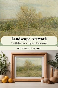 landscape art work available as a digital printable from artecofecty com