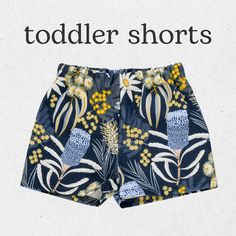 The Bluebell Shorts Pattern: An easy sewing pattern for casual baby and toddler shorts with no side seam.  Want more sizes? See our new extended sizes for the Bluebell Shorts pattern (up to size 10): https://www.etsy.com/au/listing/1424845848/shorts-pattern-pdf-download-baby-shorts Suitable for boys and girls in diapers, these casual, comfortable shorts will make change time for your baby or toddler fast and hassle-free.  This layered PDF sewing pattern includes instructions for five sizes in a loose-fit style that can be made from a variety of fabrics. With no side seams, these pants are more comfortable for your little ones, and you will have an uninterrupted print or pattern on the side of the pants.  These shorts are quick and easy to sew. I am sure they will be a summer favorite for y Baby Shorts Pattern Free, Toddler Shorts Pattern, Sarah Alexander, Baby Shorts Pattern, Baggy Shorts, Easy Toddler, Baby Sewing Patterns, Baby Shorts, Easy Sewing Patterns