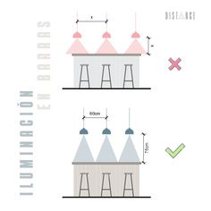 the diagram shows how to draw an architectural model for a building with two towers and three lights