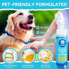 an advertisement for pet - friendly formulas