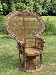 Peacock Chair Rental Boho Furniture Overstock, Boho Boutique Furniture, Bird Cage Chair Furniture, Bohemian Chair Overstock, Vintage Furniture For Wedding, Birdcage Chair Target, Sweetheart Table Wedding Peacock Chairs, Peacock Accent Chairs, Wedding Lounge Area Indoor Vintage Furniture